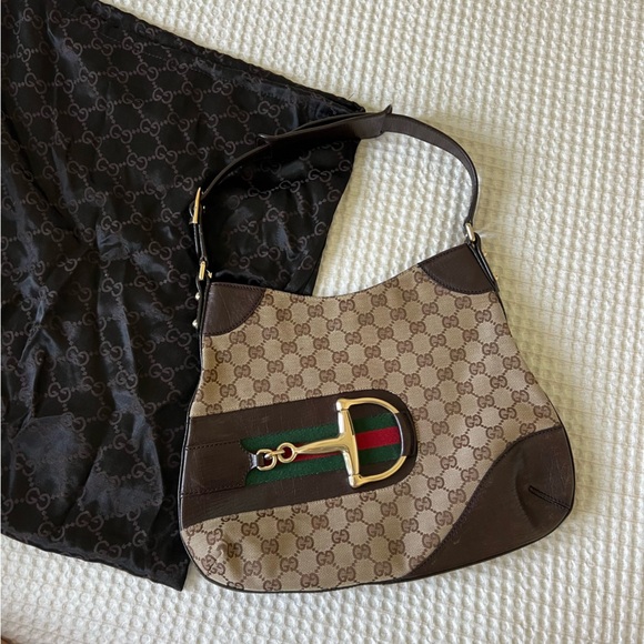 Authentic Gucci Hasler Horsebit Monogram purse - Picture 2 of 13